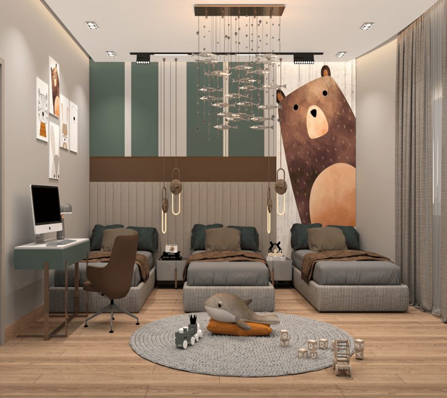 Modern youth and children's bedroom - Image 1