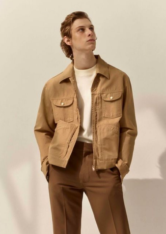 The Classic Utility Jacket in Medium Brown - Image 1